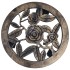 Soporte con ruedas de plantas 6 uds plástico color bronce 30