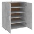 Mueble zapatero madera de ingeniería gris hormigón 60x35x70