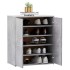 Mueble zapatero madera de ingeniería gris hormigón 60x35x70