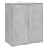 Mueble zapatero madera de ingeniería gris hormigón 60x35x70