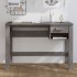 Escritorio HAMAR madera maciza de pino gris claro 110x40x75