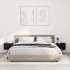 Mesitas de noche de pared 2 uds negra 41,5x36x28