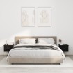 Mesitas de noche de pared 2 uds negra 41,5x36x28 cm
