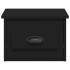 Mesitas de noche de pared 2 uds negra 41,5x36x28