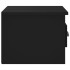 Mesitas de noche de pared 2 uds negra 41,5x36x28