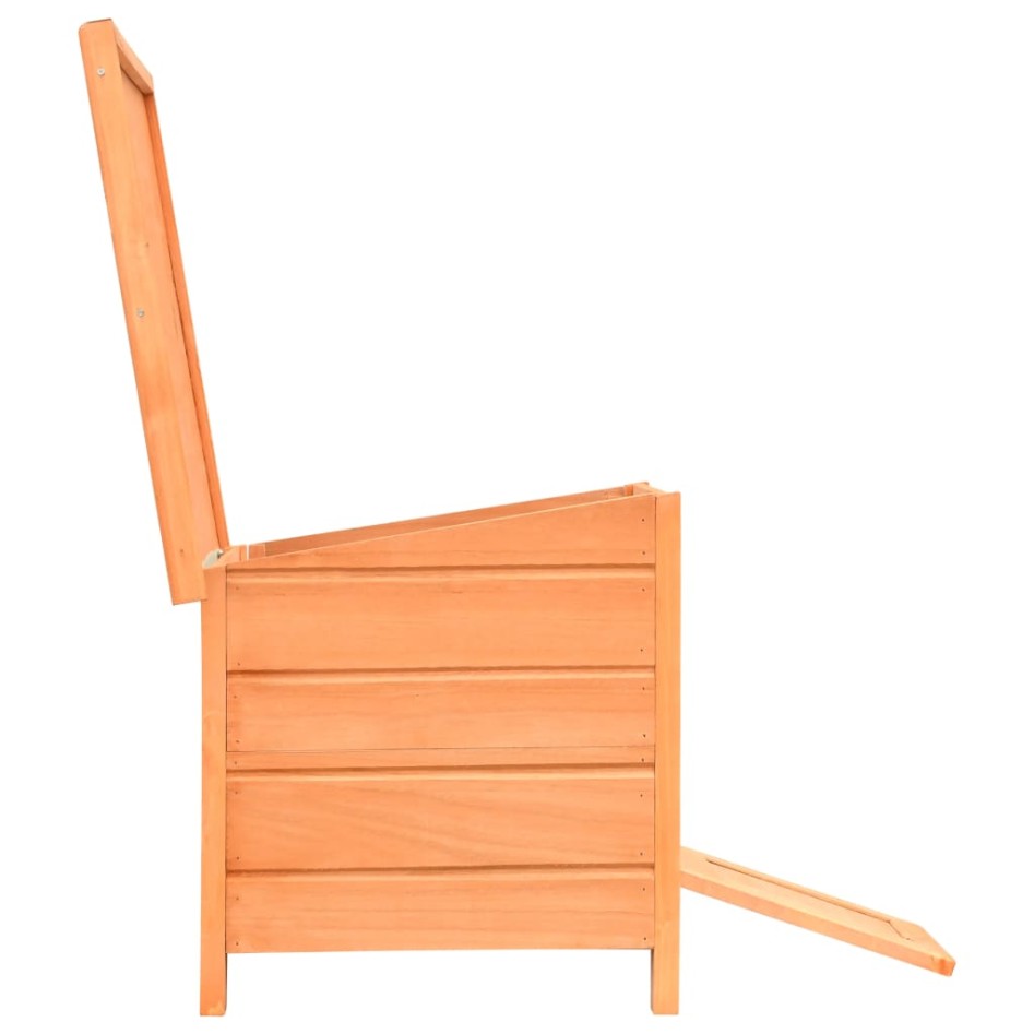 Caseta para gatos madera maciza de pino y abeto 50x46x43,5