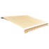 Toldo de lona naranja y blanco 450x300