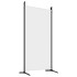 Biombo divisor de 6 paneles de tela blanco 520x180