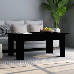 Mesa de centro madera contrachapada negro 100x60x42