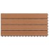 Baldosas 6 unidades WPC marrón 1m² 60x30