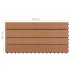 Baldosas 6 unidades WPC marrón 1m² 60x30