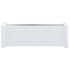Arriate elevado de jardín PP blanco 100x43x35