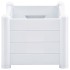 Arriate elevado de jardín PP blanco 100x43x35