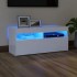 Mueble de TV con luces LED blanco 90x35x40