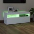 Mueble de TV con luces LED blanco 90x35x40
