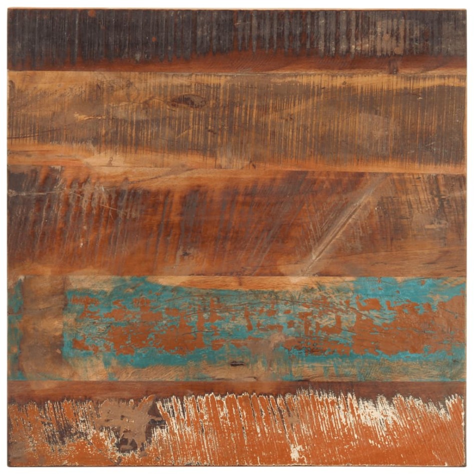 Tablero mesa cuadrada madera reciclada maciza 60x60 cm 25-27