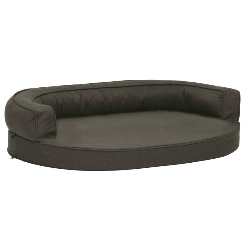 Colchón para cama de perro ergonómico gris oscuro 75x53