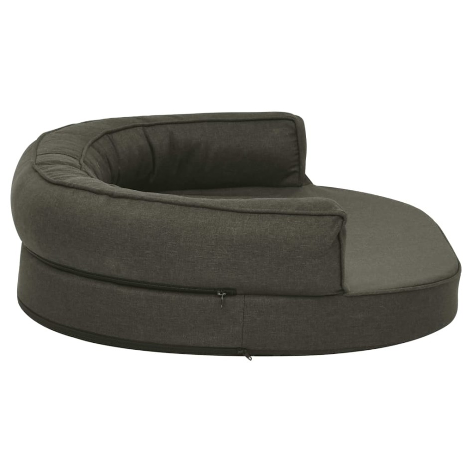 Colchón para cama de perro ergonómico gris oscuro 75x53