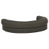 Colchón para cama de perro ergonómico gris oscuro 75x53