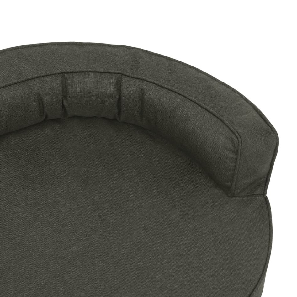 Colchón para cama de perro ergonómico gris oscuro 75x53