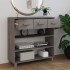 Mesa consola HAMAR madera maciza de pino gris claro 90x35x90
