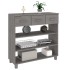 Mesa consola HAMAR madera maciza de pino gris claro 90x35x90