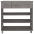 Mesa consola HAMAR madera maciza de pino gris claro 90x35x90