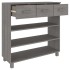 Mesa consola HAMAR madera maciza de pino gris claro 90x35x90