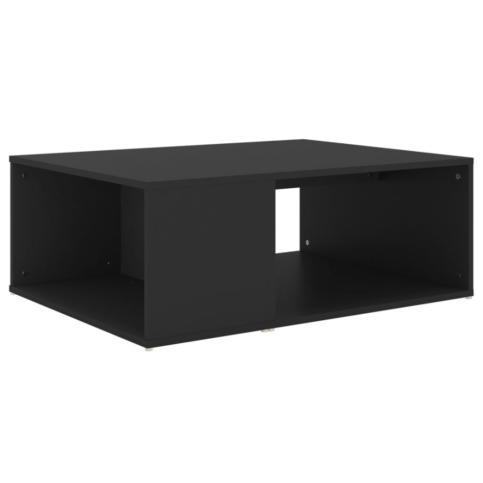 Mesa de centro madera contrachapada negro 90x67x33