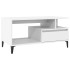 Mesa de centro madera contrachapada blanca 90x49x45