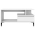 Mesa de centro madera contrachapada blanca 90x49x45