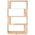 Estantería/divisor de espacios madera maciza pino 80x25x132
