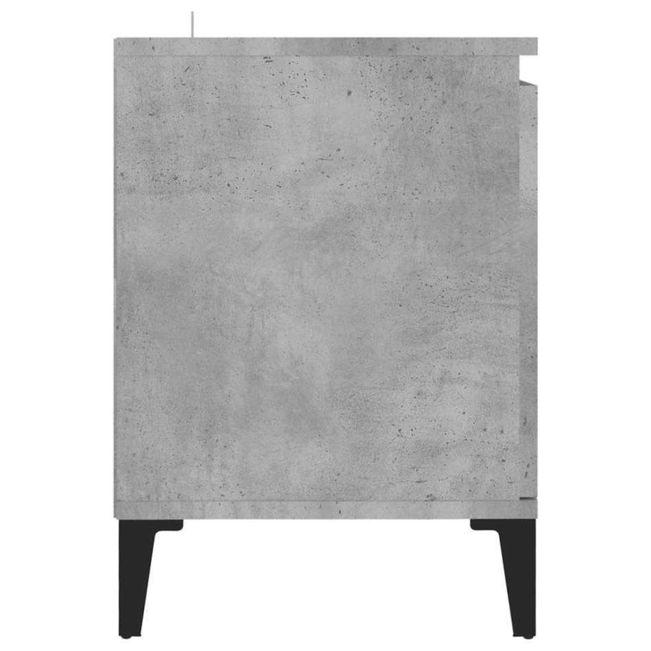 Mueble de TV con patas metal gris hormigón 103,5x35x50
