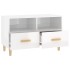 Mueble de TV madera contrachapada blanco brillo 80x36x50