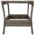 Mesa de jardín ratán sintético marrón 45x45x46,5