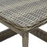 Mesa de jardín ratán sintético marrón 45x45x46,5