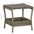 Mesa de jardín ratán sintético marrón 45x45x46,5
