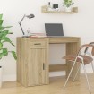 Escritorio madera contrachapada color roble Sonoma 100x49x75 cm