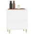 Aparador de madera contrachapada blanco 60x35x70