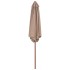 Sombrilla de jardín con palo de madera gris taupe 270
