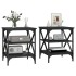 Mesas auxiliares 2 uds madera contrachapada negro 40x42x50