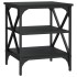 Mesas auxiliares 2 uds madera contrachapada negro 40x42x50