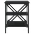 Mesas auxiliares 2 uds madera contrachapada negro 40x42x50