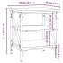 Mesas auxiliares 2 uds madera contrachapada negro 40x42x50