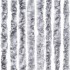 Cortina mosquitera de chenilla blanca y gris 90x220