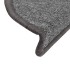 Alfombrillas de escalera 15 unidades gris oscuro 56x17x3