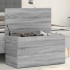 Baúl de almacenaje madera contrachapada gris Sonoma 84x42x46