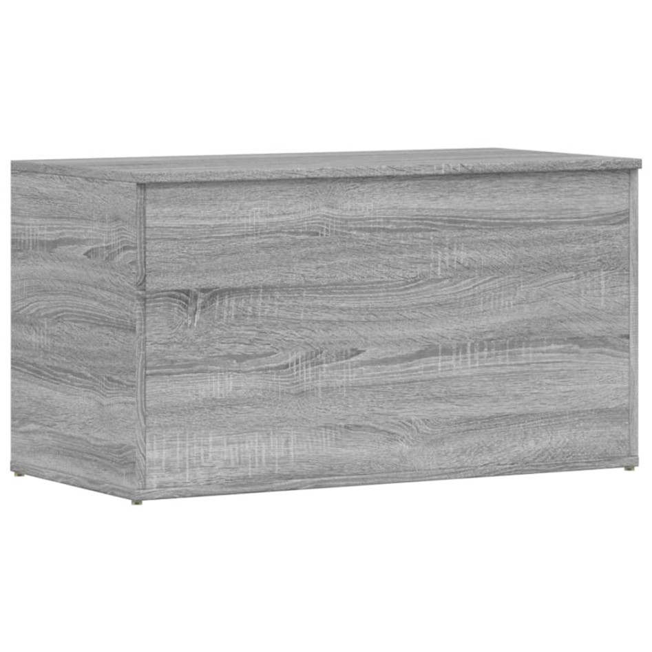 Baúl de almacenaje madera contrachapada gris Sonoma 84x42x46