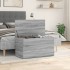 Baúl de almacenaje madera contrachapada gris Sonoma 84x42x46
