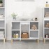 Armario para lavabo madera contrachapada blanco 80x33x60